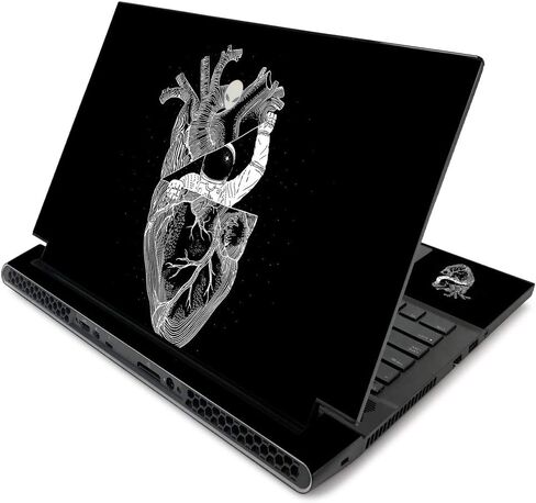 MightySkins Skin for Alienware m17 R2 (2019) - Angry Ripple | Protective, Durable, and Unique Vinyl Decal wrap cover | Easy To Apply, Remove, and Change Styles | Made in the USA (ALWM17R219-Angry Ripple) in Saudi Arabia