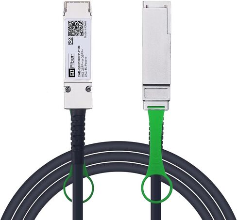 كابل 1 متر 40 جيجا QSFP+ DAC 40GBASE-CR4 كابل Twinax نحاسي متصل سلبي مباشر لـ Cisco QSFP-H40G-CU1M، Meraki MA-CBL-40G-1M، Mikrotik، أجهزة التبديل المفتوحة، 1 متر (3.3 قدم) in Kuwait
