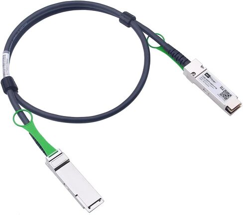 كابل 1 متر 40 جيجا QSFP+ DAC 40GBASE-CR4 كابل Twinax نحاسي متصل سلبي مباشر لـ Cisco QSFP-H40G-CU1M، Meraki MA-CBL-40G-1M، Mikrotik، أجهزة التبديل المفتوحة، 1 متر (3.3 قدم) in Kuwait