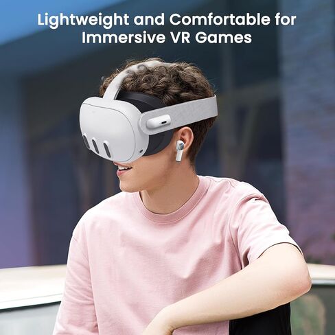 سماعات أذن لاسلكية للألعاب من Lampelc، اتصال مزدوج لسماعات الواقع الافتراضي، دونجل USB-C متوافق مع Meta Quest 3، Quest 2، الكمبيوتر الشخصي، Switch، Steam Deck in Kuwait