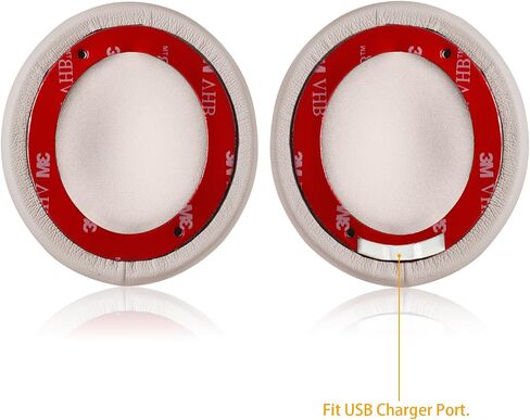 Solo 2/3 Wireless Earpads - JECOBB Replacement Ear Cushion Pads with Protein Leather and Memory Foam for Beats Solo 2.0/3.0 Wireless On Ear Headphones ONLY (Rose Gold) in Saudi Arabia