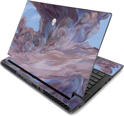 MightySkins Skin for Alienware m17 R2 (2019) - Angry Ripple | Protective, Durable, and Unique Vinyl Decal wrap cover | Easy To Apply, Remove, and Change Styles | Made in the USA (ALWM17R219-Angry Ripple) in Saudi Arabia