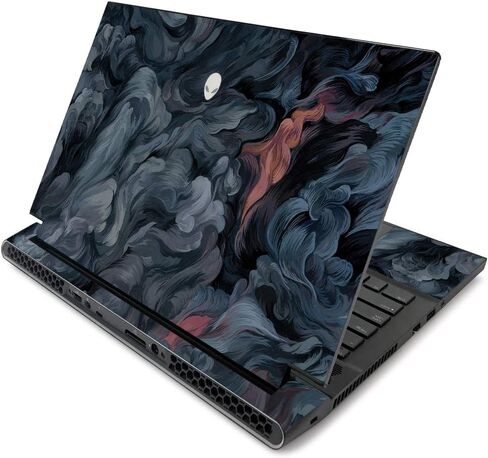MightySkins Skin for Alienware m17 R2 (2019) - Angry Ripple | Protective, Durable, and Unique Vinyl Decal wrap cover | Easy To Apply, Remove, and Change Styles | Made in the USA (ALWM17R219-Angry Ripple) in Saudi Arabia