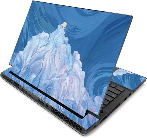 MightySkins Skin for Alienware m17 R2 (2019) - Angry Ripple | Protective, Durable, and Unique Vinyl Decal wrap cover | Easy To Apply, Remove, and Change Styles | Made in the USA (ALWM17R219-Angry Ripple) in Saudi Arabia