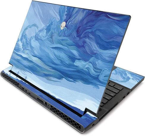 MightySkins Skin for Alienware m17 R2 (2019) - Angry Ripple | Protective, Durable, and Unique Vinyl Decal wrap cover | Easy To Apply, Remove, and Change Styles | Made in the USA (ALWM17R219-Angry Ripple) in Saudi Arabia