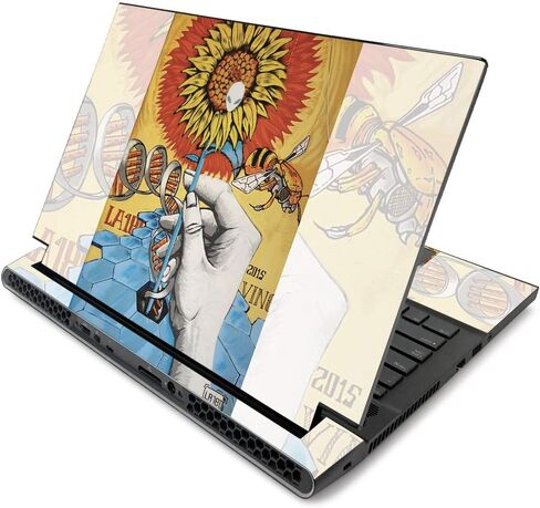 MIGHTY SKINS MightySkins Skin for Alienware m17 R2 (2019) - Abstract Black | Protective, Durable, and Unique Vinyl Decal wrap Cover | Easy to Apply, Remove, and Change Styles | Made in The USA in Saudi Arabia