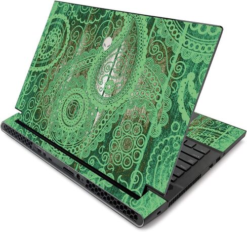 MIGHTY SKINS MightySkins Skin for Alienware m17 R2 (2019) - Abstract Black | Protective, Durable, and Unique Vinyl Decal wrap Cover | Easy to Apply, Remove, and Change Styles | Made in The USA in Saudi Arabia