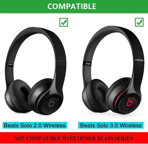 Solo 2/3 Wireless Earpads - JECOBB Replacement Ear Cushion Pads with Protein Leather and Memory Foam for Beats Solo 2.0/3.0 Wireless On Ear Headphones ONLY (Rose Gold) in Saudi Arabia