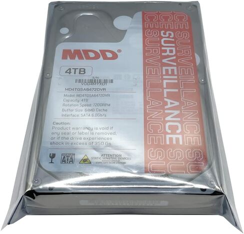 MDD MAXDIGITALDATA MDD (MDD4TSATA6472DVR) 4TB 7200RPM 64MB Cache SATA 6.0Gb/s 3.5inch Internal Surveillance Hard Drive - 3 Years Warranty (Renewed) in Saudi Arabia