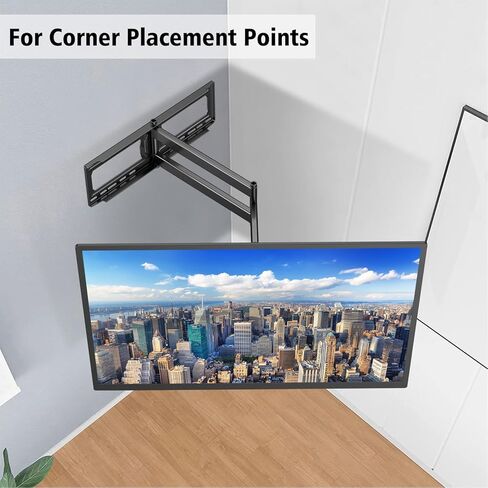 TV Wall Mount for 32-80 Inch TVs, TV Mount with Swivel,and Extension, Full Motion TV Bracket with Long Articulating Arms, Fits 8,16inch Wood Studs, Max VESA 600X400mm, Load Capacity 132lbs in Kuwait