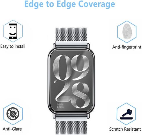 Compatible for Xiaomi Band 8 Pro Smart Watch Screen Protector (3 Pack) HD Tempered Glass Film, Anti Scratch in Saudi Arabia