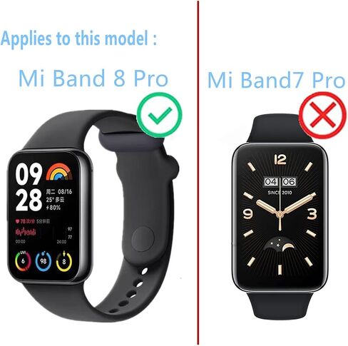 Compatible for Xiaomi Band 8 Pro Smart Watch Screen Protector (3 Pack) HD Tempered Glass Film, Anti Scratch in Saudi Arabia