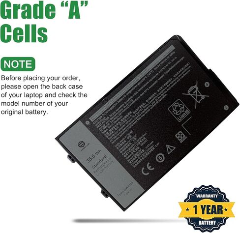 6WVHD 451-BDDY Laptop Battery Replacement for Dell Latitude 7230 Rugged Extreme Tablet T06H T06H001 Series Notebook FNW8F 0VDDJY VDDJY 0JM6CX JM6CX 7.6V 35.6Wh 4457mAh in Saudi Arabia