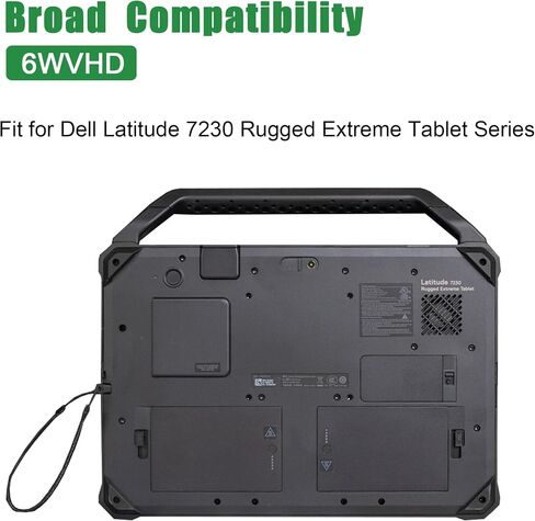6WVHD 451-BDDY Laptop Battery Replacement for Dell Latitude 7230 Rugged Extreme Tablet T06H T06H001 Series Notebook FNW8F 0VDDJY VDDJY 0JM6CX JM6CX 7.6V 35.6Wh 4457mAh in Saudi Arabia