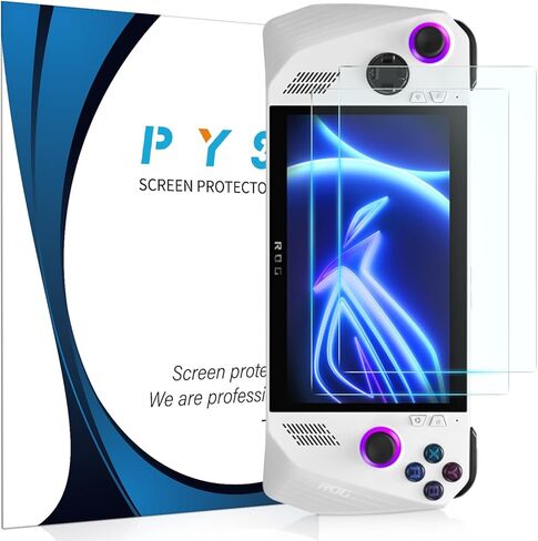 PYS [𝟐𝟎𝟐𝟒 𝐍𝐞𝐰 𝐕𝐞𝐫𝐬𝐢𝐨𝐧] واقي شاشة AR مكون من قطعتين مصمم لجهاز ASUS ROG Ally 2023 / MSI Claw A1M محمول باليد 7 بوصة 2024، [8K Ultra HD، 0 وهج] [مخرج الشاشة الأصلي] in Kuwait