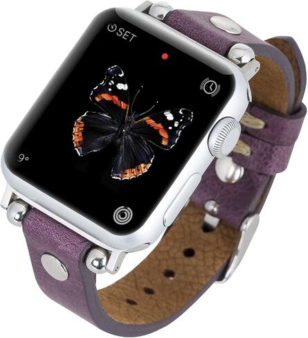Venito Perugia Leather Band for Apple Watch Band 49mm 45mm 44mm 42mm 41mm 40mm 38mm Women Men, Top Grain Genuine Leather Replacement Strap for iWatch Ultra2 Ultra SE2 SE Series 9 8 7 6 5 4 3 2 1 in Saudi Arabia