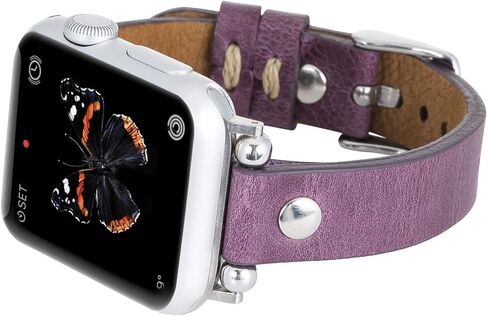 Venito Perugia Leather Band for Apple Watch Band 49mm 45mm 44mm 42mm 41mm 40mm 38mm Women Men, Top Grain Genuine Leather Replacement Strap for iWatch Ultra2 Ultra SE2 SE Series 9 8 7 6 5 4 3 2 1 in Saudi Arabia