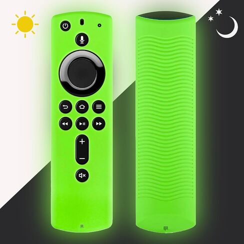 2nd Gen Firestick Remote Cover Case, Silicone Remote Cover Case Compatible with 4K Firetv Stick, Firetv Remote Cover Case, Shockproof Firetv Remote Cover,Glow White in Saudi Arabia