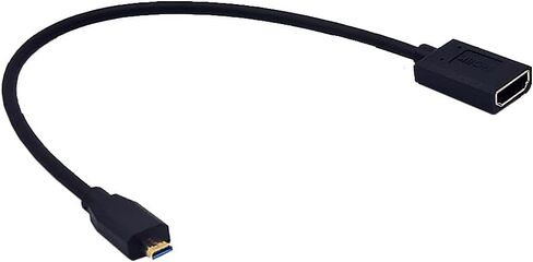 كابل Micro HDMI إلى HDMI 8K بطول 1 قدم، إصدار 2.1 48 جيجا بايت في الثانية بزاوية قائمة Micro HDMI ذكر إلى كابل HDMI ذكر UHD ثلاثي الأبعاد مستقيم لأجهزة Xbox PS4 PS5 TV Switch، 8K@60HZ in Kuwait