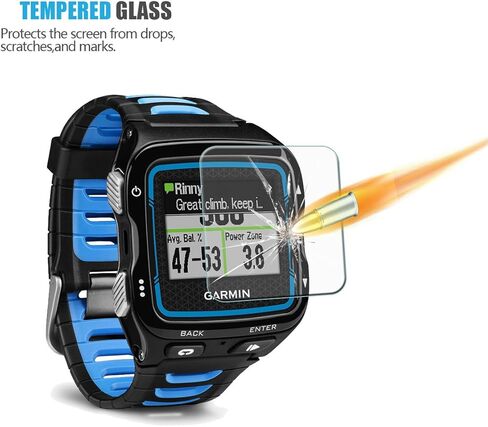 AKWOX (عبوة من 4) واقي شاشة من الزجاج المقوى لـ Garmin Forerunner 920XT، [0.3 مم 2.5D عالي الوضوح 9H] واقي شاشة شفاف ممتاز لـ Garmin Forerunner 920XT in Kuwait