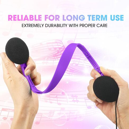 Chumia 40 Pack Class Set Headphones for Kids Students School Earphones On Ear Bulk Classroom Headsets Adjustable with 3.5 mm Headphone Plug for Children Boys Girls Adults, Office Supplies, Colored in Saudi Arabia