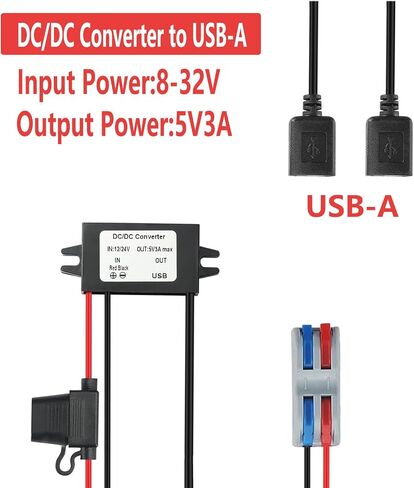 DC 10-60V Step Down to 5V 3A MAX 15W USB Female Converter Adapter Buck Module (USB) in Saudi Arabia