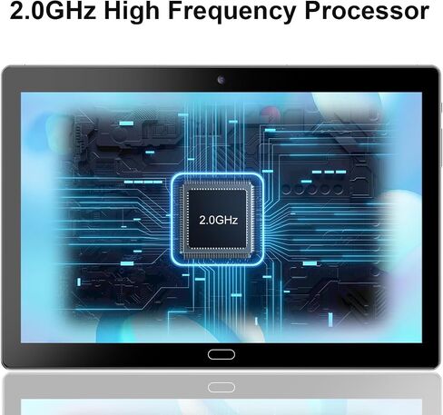 Android 10 inch Tablet, 2 in 1 Android 12 Tablet with Keyboard Mouse Pen Quad-Core 2.0 Ghz, 6000mAh, Dual Camera, 8GB RAM+64GB ROM 512GB Expand, HD IPS Display 5G WiFi Tablets with Case in Saudi Arabia