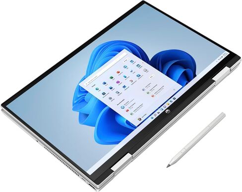 كمبيوتر محمول HP Pavilion x360 Home & Business 2 في 1 (Intel i5-1235U 10-Core، ذاكرة الوصول العشوائي 64 جيجابايت، 2 تيرابايت PCIe SSD، Intel Iris Xe، 15.6 بوصة 60 هرتز Touch HD (1366x768)، قلم نشط، واي فاي، ويندوز 11 هوم ) مع Dockztorm Hub in Saudi Arabia