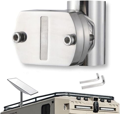 for Starlink Rv Ladder Mount,Starlink Rv Mount Base,Starlink Pole Mount to Clamp1.25-2inch O,D. Rail for Car Vehicle roof Rack Yacht Marine SailingBoat Railing Starlink Antenna Pipe Adapter in Saudi Arabia