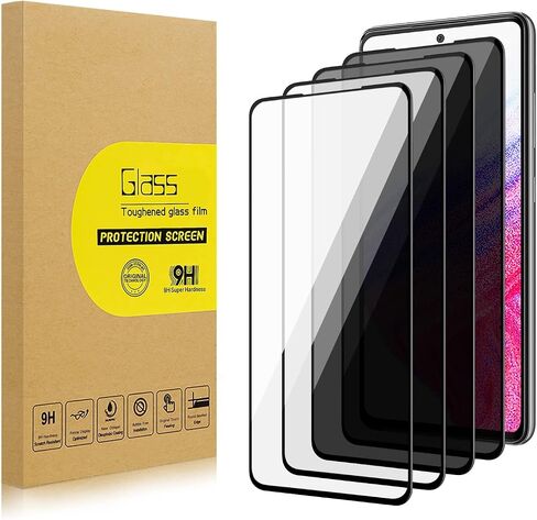 عبوتان من واقي شاشة الخصوصية لهاتف Samsung Galaxy S22 Plus/ S22+ [زجاج مقسى مضاد للتجسس]، فائق الدقة، مضاد للخدش، خالٍ من الفقاعات، زجاج واقي سهل التركيب 9H أسود (ليس لهاتف S21/S22 Ultra) in Kuwait