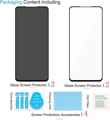 عبوتان من واقي شاشة الخصوصية لهاتف Samsung Galaxy S22 Plus/ S22+ [زجاج مقسى مضاد للتجسس]، فائق الدقة، مضاد للخدش، خالٍ من الفقاعات، زجاج واقي سهل التركيب 9H أسود (ليس لهاتف S21/S22 Ultra) in Kuwait