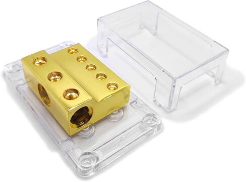 كتلة توزيع الطاقة بـ 5 طرق، مقياس 1/0 × 3 في 4 مقياس × 5 موزع طاقة/أرضي لمقسم مضخم الصوت للسيارة قطعة واحدة in Kuwait