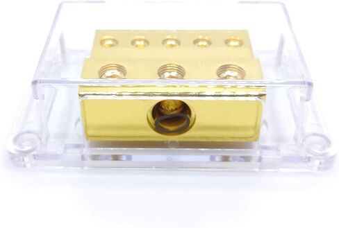 كتلة توزيع الطاقة بـ 5 طرق، مقياس 1/0 × 3 في 4 مقياس × 5 موزع طاقة/أرضي لمقسم مضخم الصوت للسيارة قطعة واحدة in Kuwait