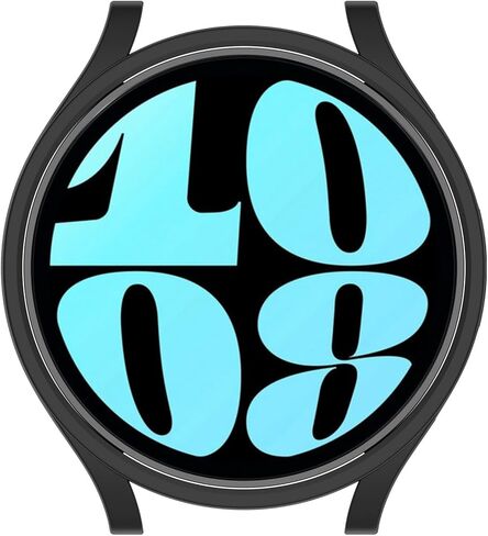 Compatible with Samsung Galaxy Watch 6 40mm PC Protective Case Cover, Smartwatch Protective Case Cover Shell Soft and Durable Watch Accessories(Black) in Saudi Arabia