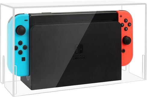 غطاء غبار FYY لجهاز نينتندو سويتش، غطاء واقٍ شفاف من الأكريليك الشفاف لرسو السفن وأجهزة التحكم، صندوق عرض مقاوم للماء لجهاز نينتندو سويتش/سويتش OLED in Kuwait