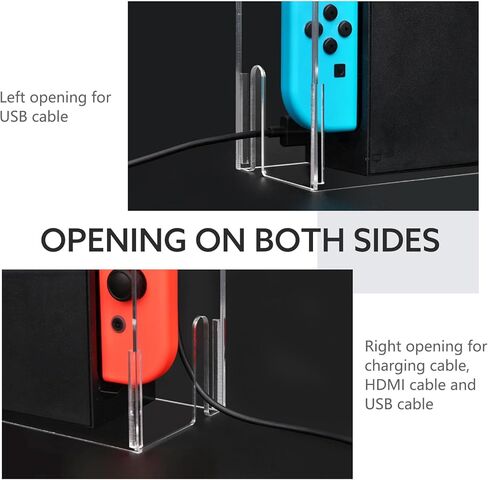 غطاء غبار FYY لجهاز نينتندو سويتش، غطاء واقٍ شفاف من الأكريليك الشفاف لرسو السفن وأجهزة التحكم، صندوق عرض مقاوم للماء لجهاز نينتندو سويتش/سويتش OLED in Kuwait