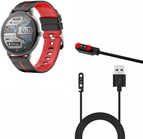 كابل USB للساعات الذكية HYSTORM G98، شاحن بديل مغناطيسي 2.84 مم متوافق مع الساعات الذكية HYSTORM G98 1.43 بوصة in Kuwait