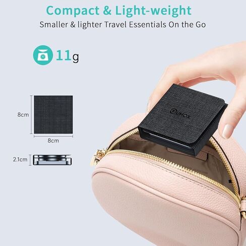 شاحن لاسلكي 3 في 1، محطة شحن لاسلكية Qumox للسفر المغناطيسي لأجهزة متعددة، محطة شحن 3 في 1، متوافقة مع iPhone15/14/13/12/Pro/Max، iWatch، AirPods 3/2/Pro in Kuwait