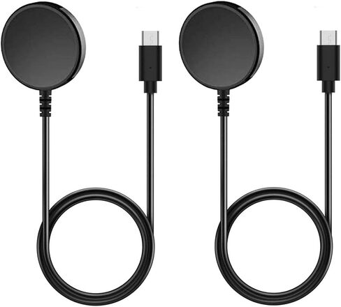 [عبوتان] Ginffaa متوافق مع شواحن Samsung Galaxy Watch 6/6 الكلاسيكية، وGalaxy Watch 5/5 Pro/4/4 Classic/3/Active2/Active Charger، وكابل شحن لاسلكي USB C بديل وسلك شاحن مغناطيسي in Kuwait