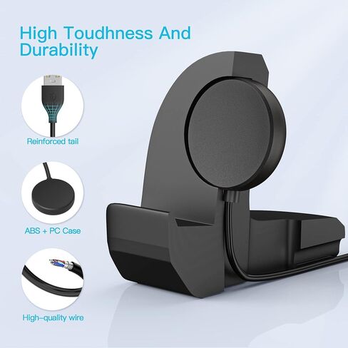 Charging Stand Compatible for Samsung Galaxy Watch,Charger Stand with Charging Cable,Magnetic Wireless Charging Station USB (USB-A) in Saudi Arabia