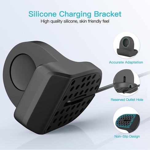 Charging Stand Compatible for Samsung Galaxy Watch,Charger Stand with Charging Cable,Magnetic Wireless Charging Station USB (USB-A) in Saudi Arabia