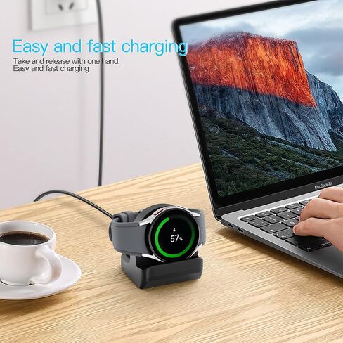 Charging Stand Compatible for Samsung Galaxy Watch,Charger Stand with Charging Cable,Magnetic Wireless Charging Station USB (USB-A) in Saudi Arabia