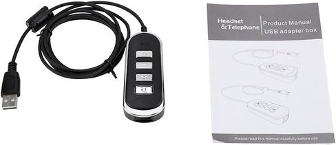 محول صوت لسماعة الهاتف والكمبيوتر USB، خط تحويل صوت ستيريو للهاتف RJ9 إلى محول سماعات صوت USB in Kuwait