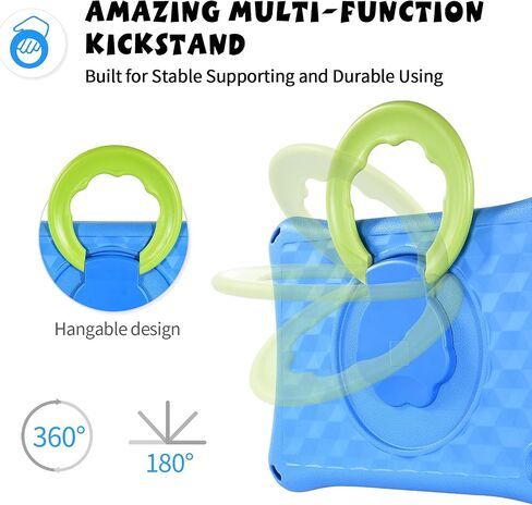 Fire Max 11 Tablet Case for Kids(2023 Release),Riaour Amazon Kindle Fire Max 11 Case for Kids EVA Fire Max 11 Kid-Proof case with Stand Handle Shockproof Kid-Friendly Durable Case for Boy Girl - Blue in Saudi Arabia