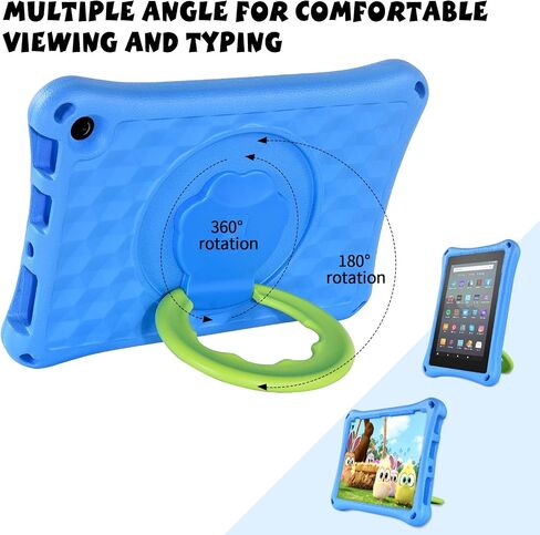 Fire Max 11 Tablet Case for Kids(2023 Release),Riaour Amazon Kindle Fire Max 11 Case for Kids EVA Fire Max 11 Kid-Proof case with Stand Handle Shockproof Kid-Friendly Durable Case for Boy Girl - Blue in Saudi Arabia