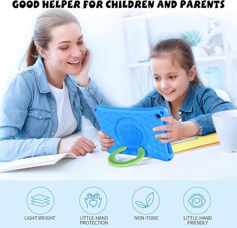 Fire Max 11 Tablet Case for Kids(2023 Release),Riaour Amazon Kindle Fire Max 11 Case for Kids EVA Fire Max 11 Kid-Proof case with Stand Handle Shockproof Kid-Friendly Durable Case for Boy Girl - Blue in Saudi Arabia