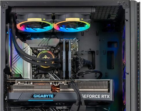 كمبيوتر مكتبي للألعاب YEYIAN Yari، AMD Ryzen 9 7900 حتى 5.4 جيجا هرتز، 32 جيجا DDR5 5600 ميجا هرتز، 1 تيرابايت SSD، Nvidia RTX 4070 Ti 12 جيجا، WiFi، ARGB Fanx6 in Kuwait