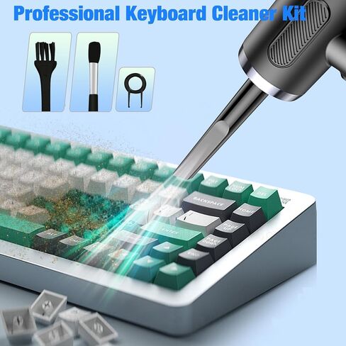 Compressed Air Duster, Electric Air Duster, PC Cleaning Kit, 4000mah Battery, Keyboard Cleaning with Cleaning Brush and USB Quick Charge for PC, Car, Office, Sofa in Saudi Arabia