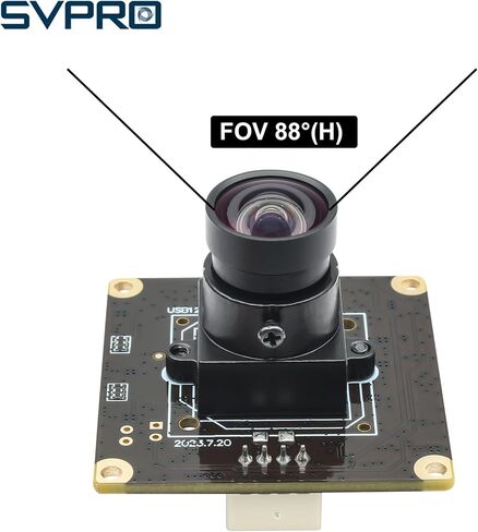 وحدة كاميرا USB SVPRO 12MP، كاميرا Lightburn 4K 30 إطارًا في الثانية IMX577 كاميرا USB 1080P 120 إطارًا في الثانية كاميرا عالية السرعة مع عدسة تركيز يدوية M12، كاميرا كمبيوتر UVC لـ Raspberry Pi، Linux، Windows، Android، Mac OS in Saudi Arabia