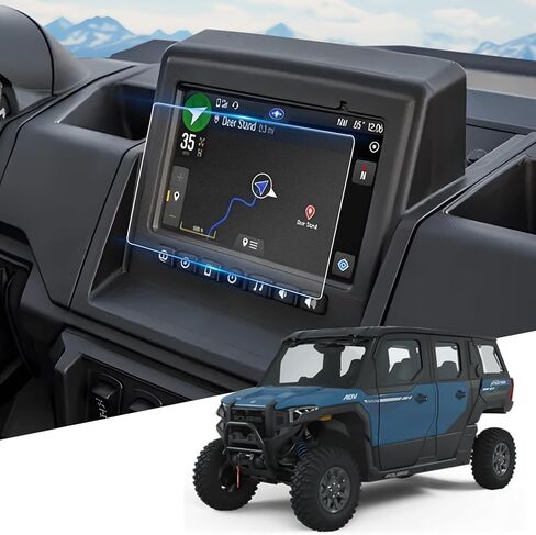 2Pcs 7" Screen Protectors for Polaris RZR PRO XP/R Turbo Sportsman Ranger General Xpedition Ride Command Snowmobile 7S 2019-2024 9H Tempered Glass - Matte/Anti-glare/Anti-fingerprint in Saudi Arabia